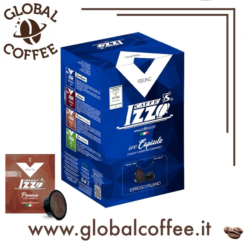 Maxi Scorta 400 Capsule Izzo Premium Arabica per Lavazza A Modo Mio