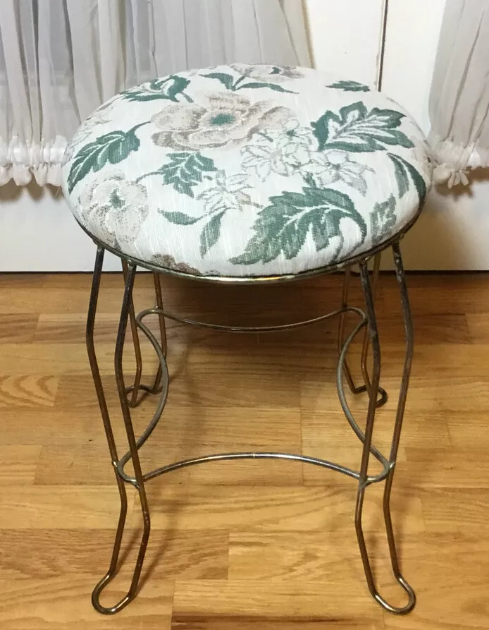 Floral vanity online stool