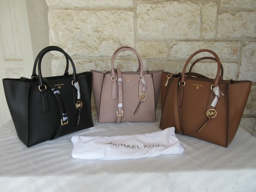 kris large pebbled leather satchel