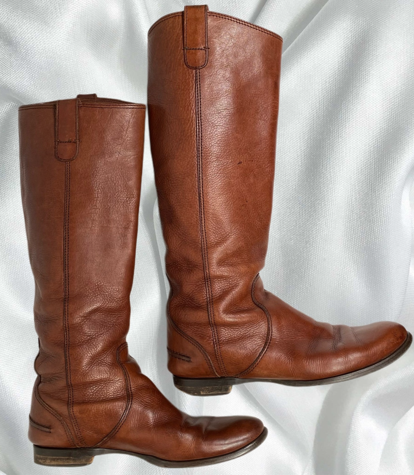 Madewell 1937 Womens Brown Leather Riding Boots Classic Equestrian Style