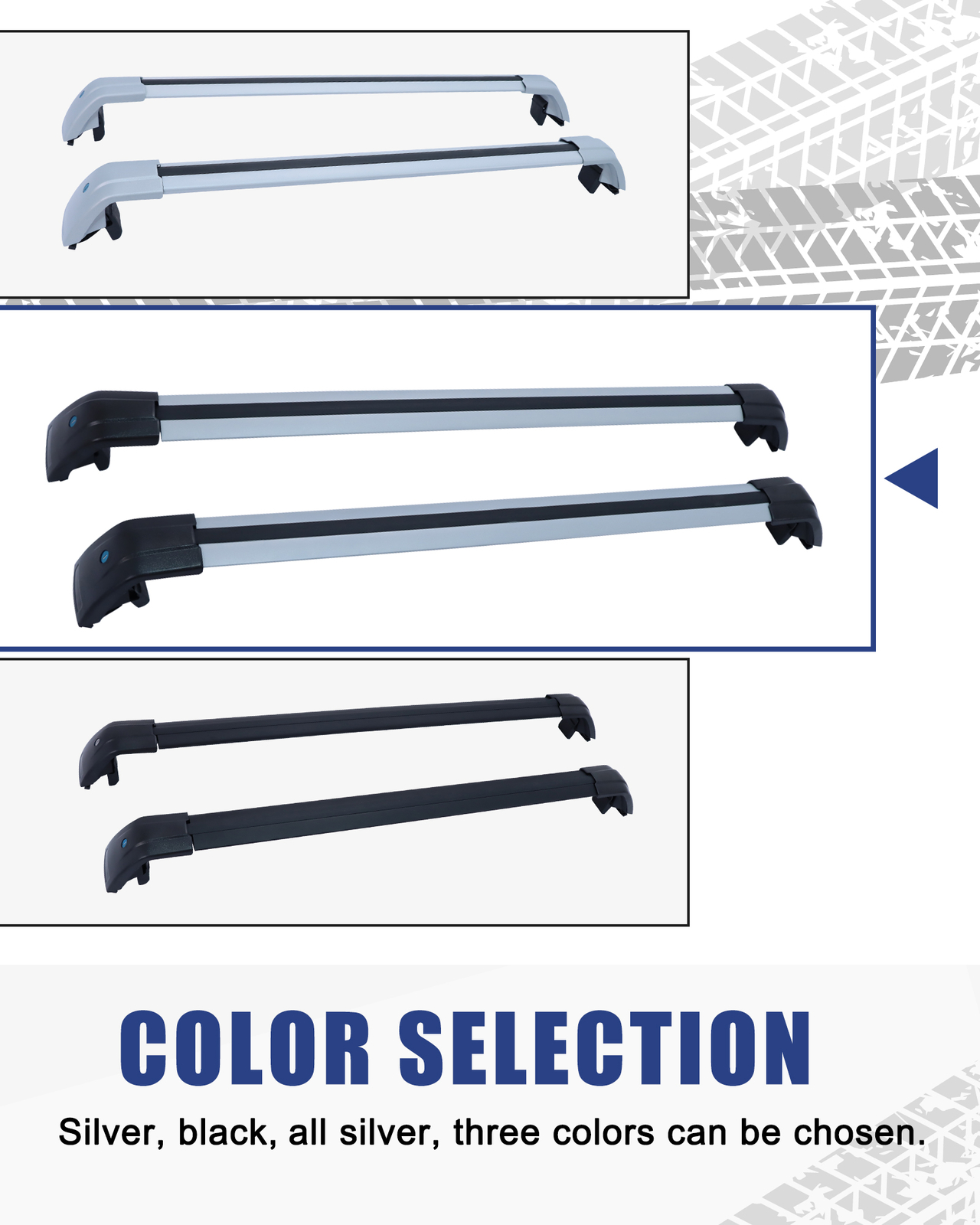 Roof Racks Cross Bars For Hyundai Santa Fe Sport 20132018 Cargo Rack Aluminum eBay