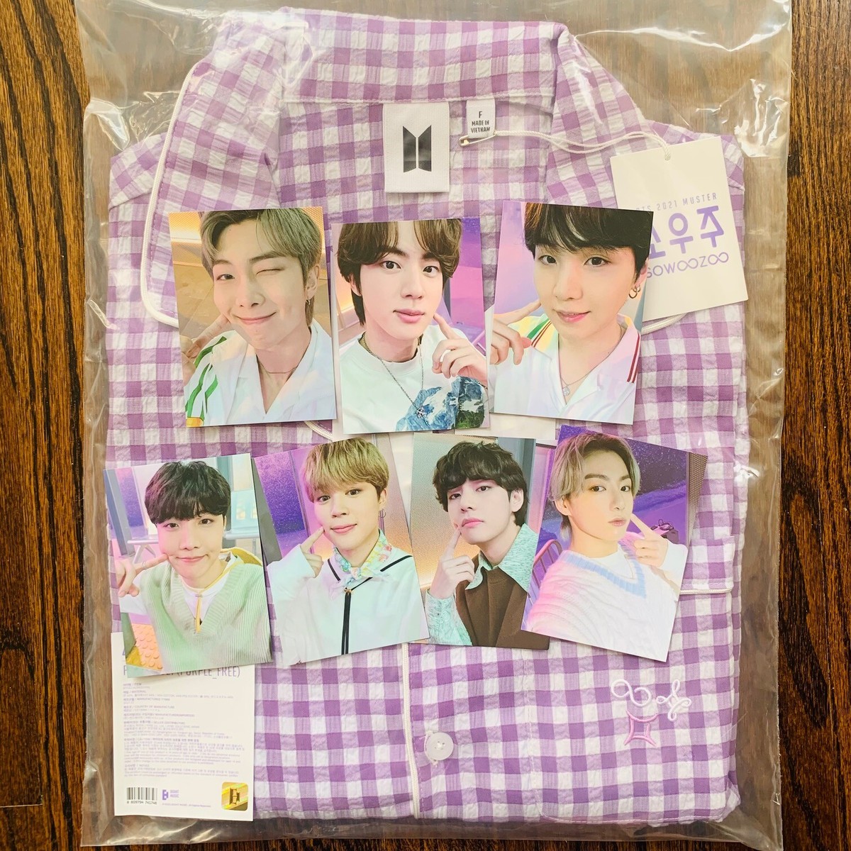 BTS SOWOOZOO パジャマ新品　トレカセット 💜[In Hand] BTS FESTA 2021 MUSTER SOWOOZOO Pajama Photocard