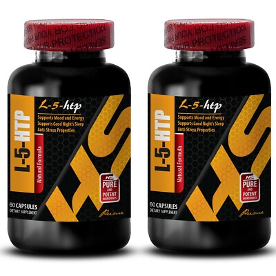 immune benefits - L-5-HTP - Griffonia extract 2 Bottles 120 Capsules
