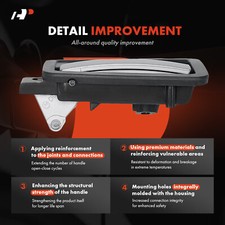 Dodge Dakota 2005-2011 4 Door, Chrome Door Handle Covers - w/o Passenger Keyhole by Impostor