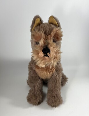 Vintage Steiff Cosy Schnauzer Sitting Dog Terrier 9.5