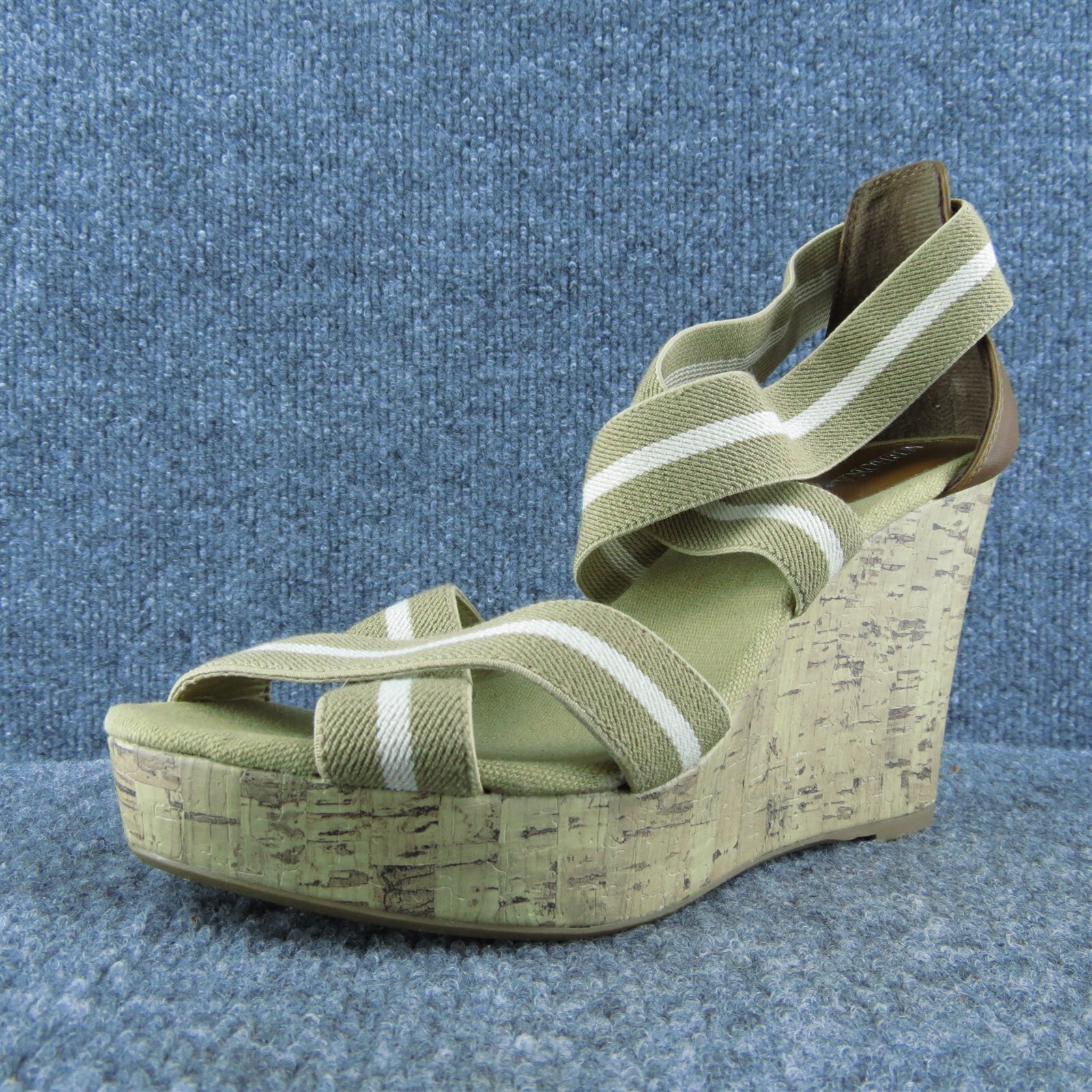 APL Merona scarpe sandalo donna con cinturino tessuto marrone misura 8 5 media