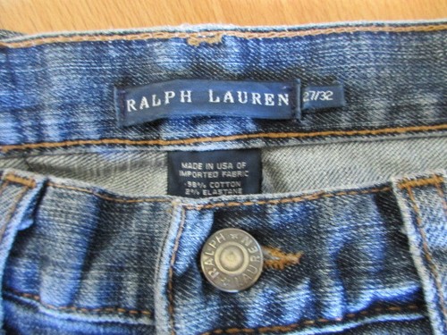Jean Ralph Lauren Bleu détaillant Taille 38 (32/27) à - 72%
