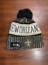 NFL 2023 NEW ORLEANS SAINTS NEW ERA SIDELINE ON FIELD SPORT KNIT Beanie POM POM