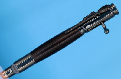 Gifts for Hunters 30 Caliber Bolt Action Pen GunMetal Blackwood
