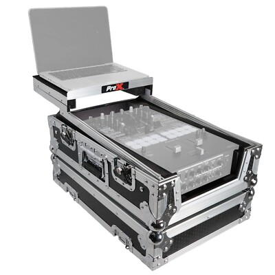 ProX XS-DJMS11LT Pioneer DJM-S11 Mixer Flight Case with Sliding Laptop Shelf ...