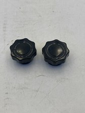 DAVIES MOLDING 4100 KNOBS & DIALS  1.12"D X .625"H 1/4"SHAFT BLK LOTS OF 2 NNB