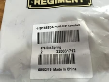 (2) Regiment® - 0.812"OD x 0.120"Wire 4"L Loop End #76 Steel Hard Drawn MB