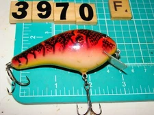 V3970 F  UNMARKED UNKNOWN BALSA SQUARE BILL CRANK BAIT FISHING  LURE