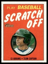 2020 Topps Heritage Minor League 1971 Scratch Off CJ Abrams Fort Wayne TinCaps
