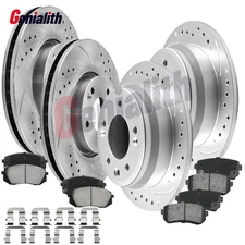 Front Rear Brake Rotors Ceramic Pads for 2012 2013 2014 2015 2016 KIA SPORTAGE