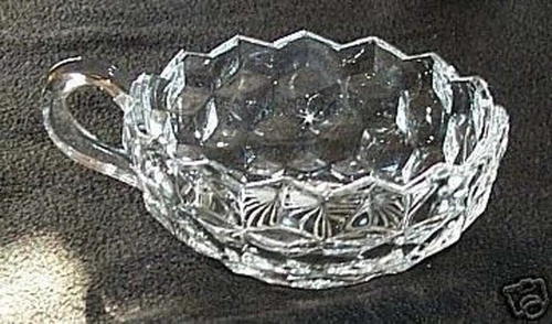 Fostoria American round handled nappy elegant