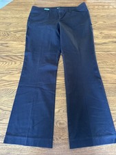 Lily Pulitzer Women  s Palm Beach FitPants Navy Blue Size 14 Cotton Spandex
