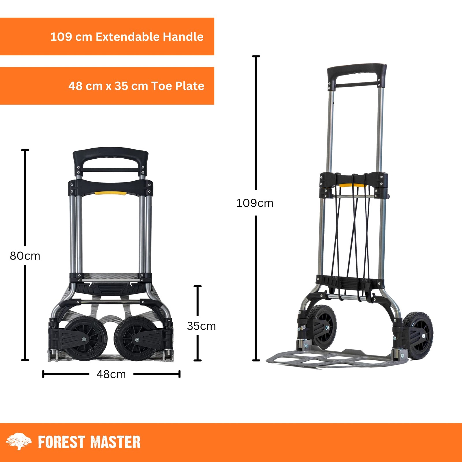 Carrello Pieghevole Heavy Duty 160 Kg Trasporto Sack Truck Utensile Zero Compact - Miniatura 10