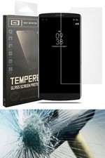CLEAR HARD TEMPERED GLASS SCREEN GUARD PROTECTOR CRACK SAVER FOR LG V10 PHONE