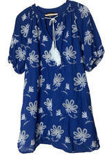 Karen Kane Emboidered Boho Resortcore Artsy Coastal Grandma Size M