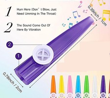 New Purple Plastic Kazoo - Humming Instrument, Folk  World Music, Campfires