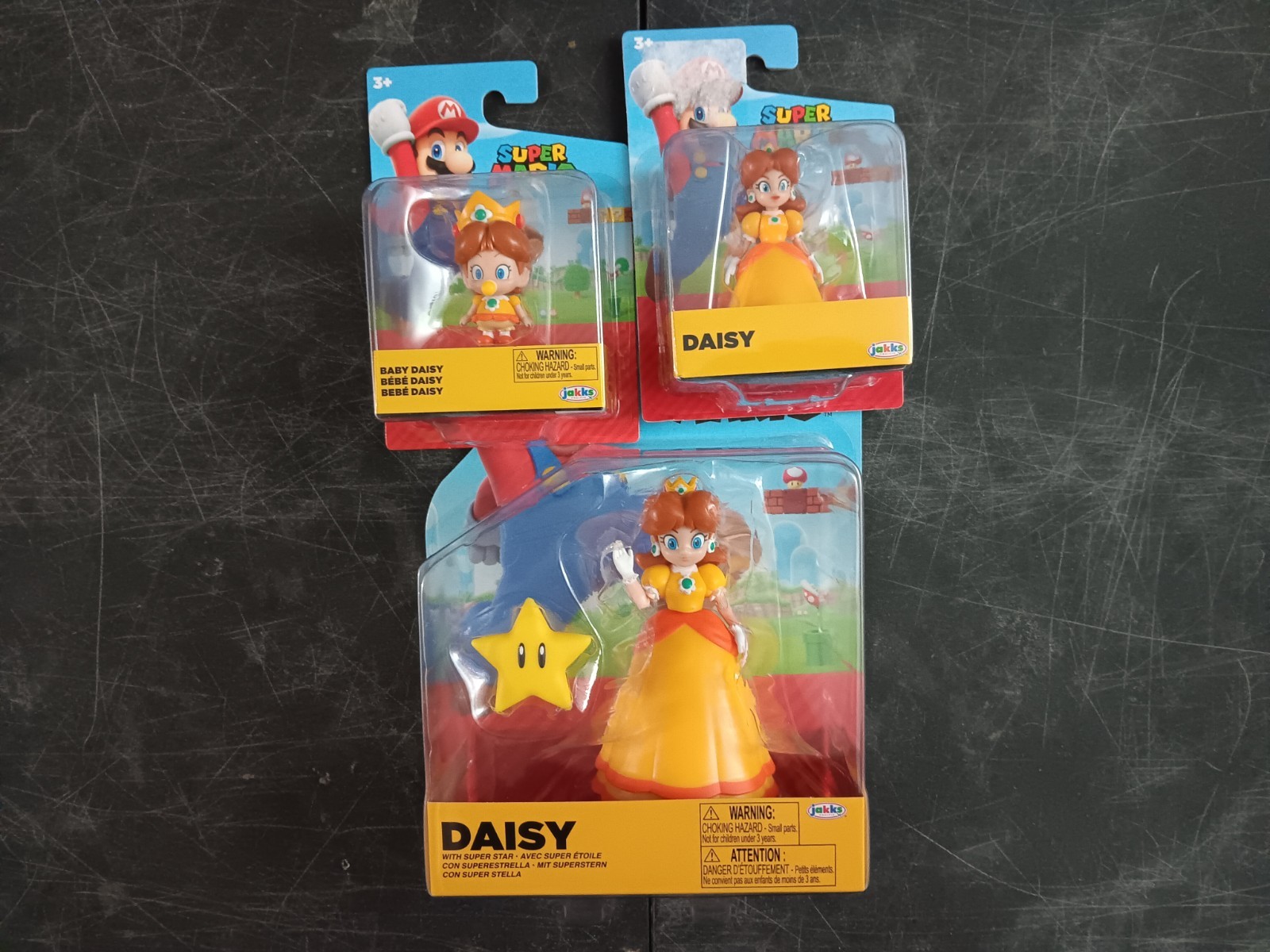 *FREE SHIP* BABY DAISY 3-PK Super Mario World of Nintendo Jakks