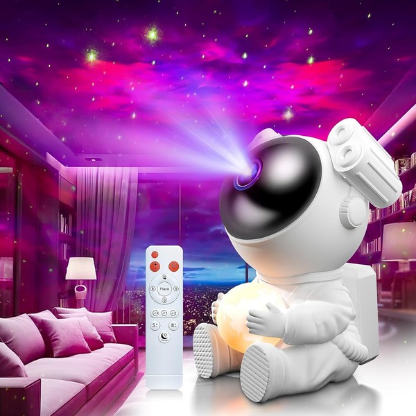 Sternenhimmel Projektor Led Astronaut Nachtlicht Mit Fernbedienung FüR Kinder-image