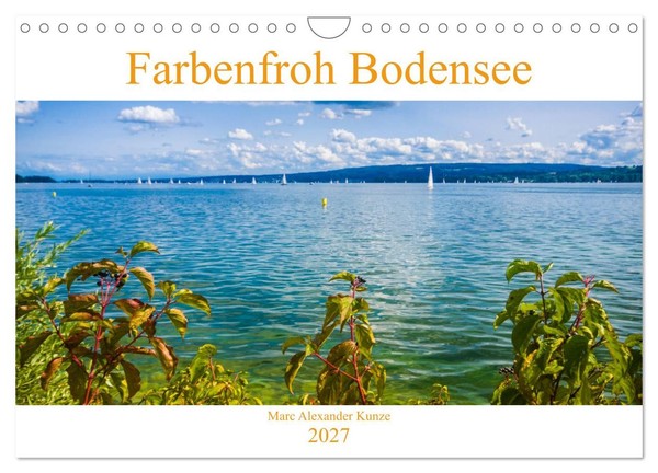 Farbenfroh Bodensee (Wandkalender 2027 Din A4 Quer), Calvendo Monatskalender-image