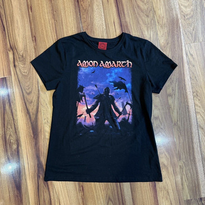 Hot VTG Amon Amarth Ravens Flight Short Sleeve Cotton T-Shirt Unisex LH429