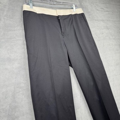 Rag Bone Women's Black Cream Color Block Wool Silk Blend Pants Size 6