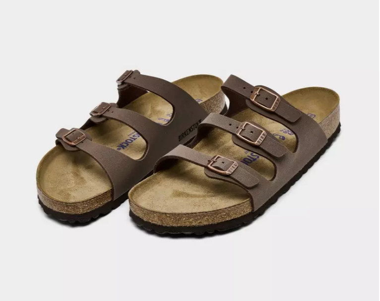Birkenstock Florida Soft Footbed Mocha Birko-Flor Women's Sandals Wide EU 37-42 image 3