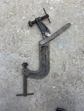 Vtg Detroit Stamping Toggle C Clamp Heavy Duty Large
