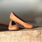 Timberland Metalic Leather Flats With Gold Stud Accents, Size 8.5 — photo 1