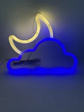 8 in Decorative Led Modeling Lamp Cloud & Moon Bedroom Decor