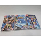 Nintendo Switch Game Lot Carnival Games Team Sonic Racing Mario Rabbids Bundle
