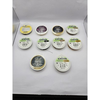 Lot of 10 Beadalon & Cousin Beading Wire Spools Jewelry Making Supplies Mixed