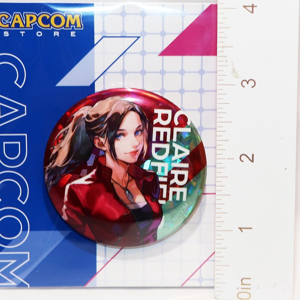 CAPCOM Store Official Holo Pins Badge Claire Redfield Biohazard
