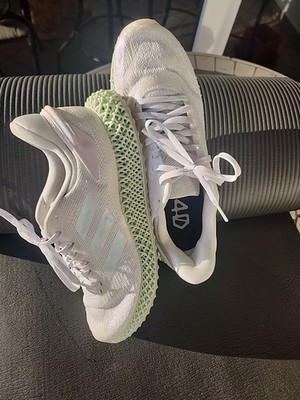 ADIDAS PARLEY x 4D RUN 1.0 LTD WHITE IRIDESCENT RUNNING FW1229 SIZE 9.5