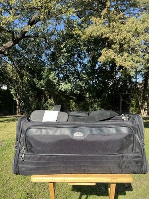 NEW Samsonite Black Ballistic Heavy Nylon Expandable Duffle Bag 27 -29  W/ Lock