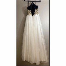 Vintage Y2K Blondie Nites by Stacy Sklar Formal Halter Gown Dress Size 7 / UK 10