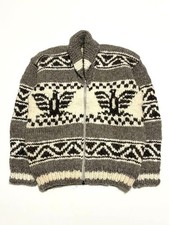 Premium COWICHAN Indian Hand Knit Sweater Pre Owned Good