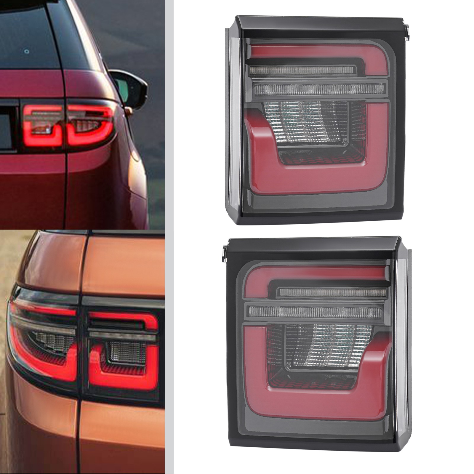 For 19-22 Land Rover Discovery Sport Rear LED Tail Lights Inner Lamps Left+Right