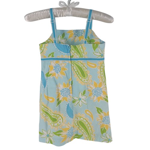 Lilly Pulitzer Rare Vintage White Label girls dress blue Size 7 Resort wear - Picture 2 of 7