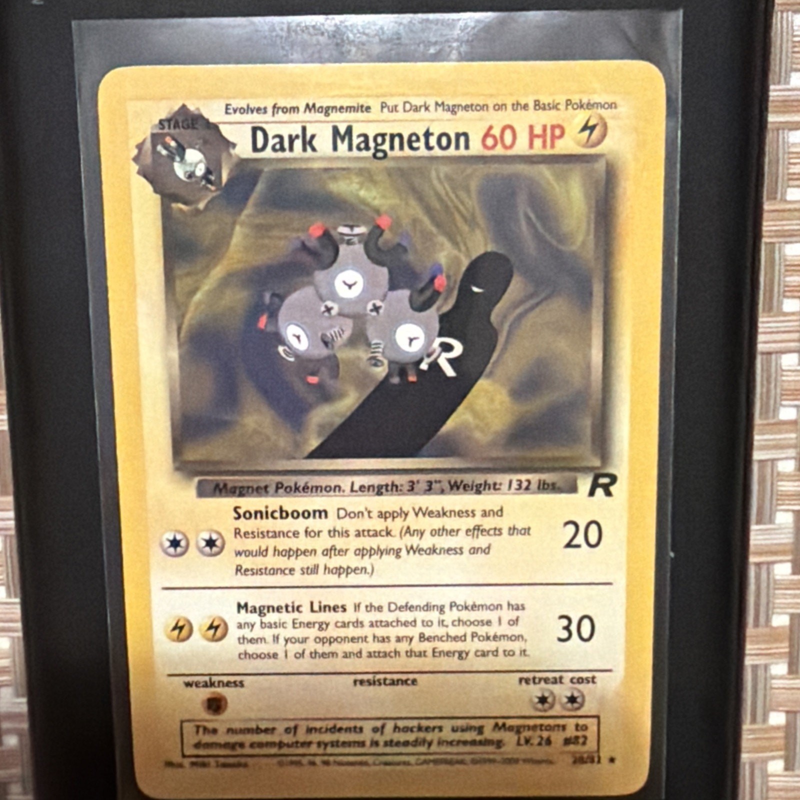 DARK MAGNETON Team Rocket 28/82 - Pokemon - 1999 - Non-Holo - NM.