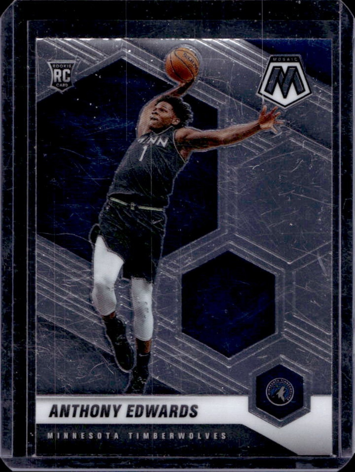 2020-21 Mosaic Anthony Edwards RC Rookie #201 Timberwolves