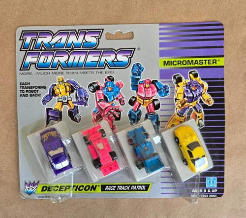 Transformers 1989 Decepticon Race Track Patrol Mint On Card