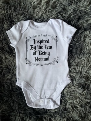 Gothic Style Baby Clothes, Antisocial Baby, Goth Baby Gift, Alternative Baby