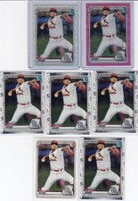 7 * ALVARO SEIJAS * 2020 BOWMAN CHROME PINK MOJO REFRACTOR BASE RC 