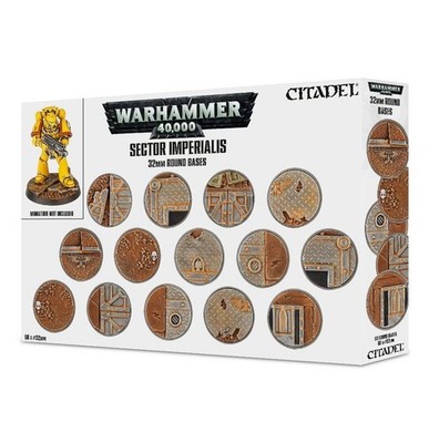 Games Workshop Warhammer 40k Sector IMperialis 32mm Bases NIB