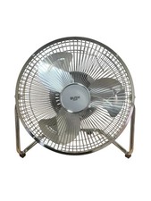 Bush 9" Chrome Desk Fan Tilt Adjustable 3 Speed 30W Cooling Airflow Fan-NEW